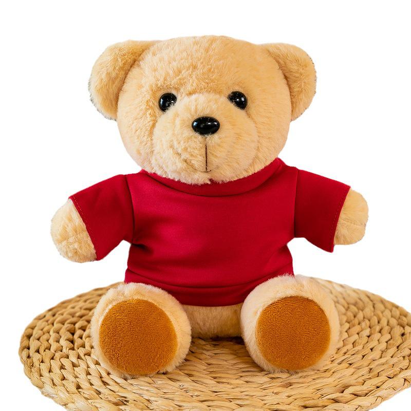 Customized Teddy Bear Sweatshirt with Children's Name and Logo - Sitting Style Toy