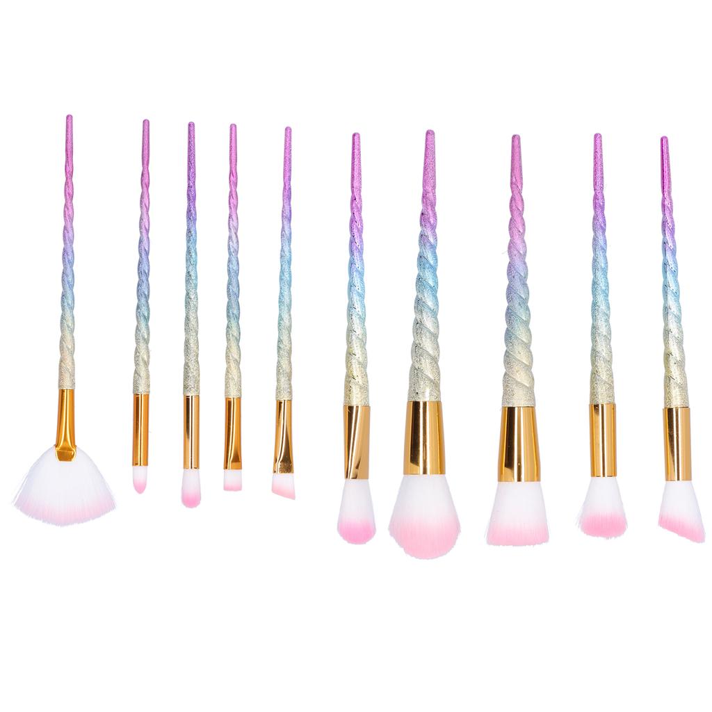 Buy 10pcs Loose Powder Blusher Brush Travel Portable Soft Hair Cosmetic