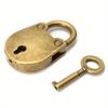 Creative Mini Combination Lock with Vintage Key, Antique Copper Finish, Perfect for Jewelry Boxes, Gift Boxes, and Diary Covers