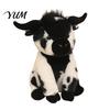 Plush Highland Cow Doll Stuffed Animal Toy, Soft Scottish Cattle Doll, Nursery Room Decoration Cute Farm Present for Adults Kids Boys Girls
