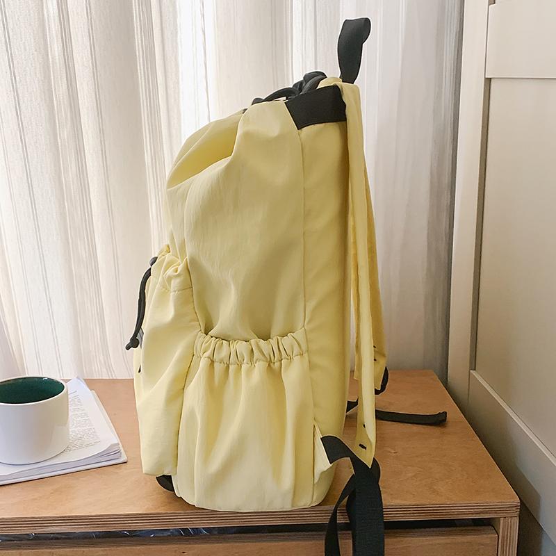 Student Schoolbag Lightweight Sports Backpack Women's Drawstring Backpack