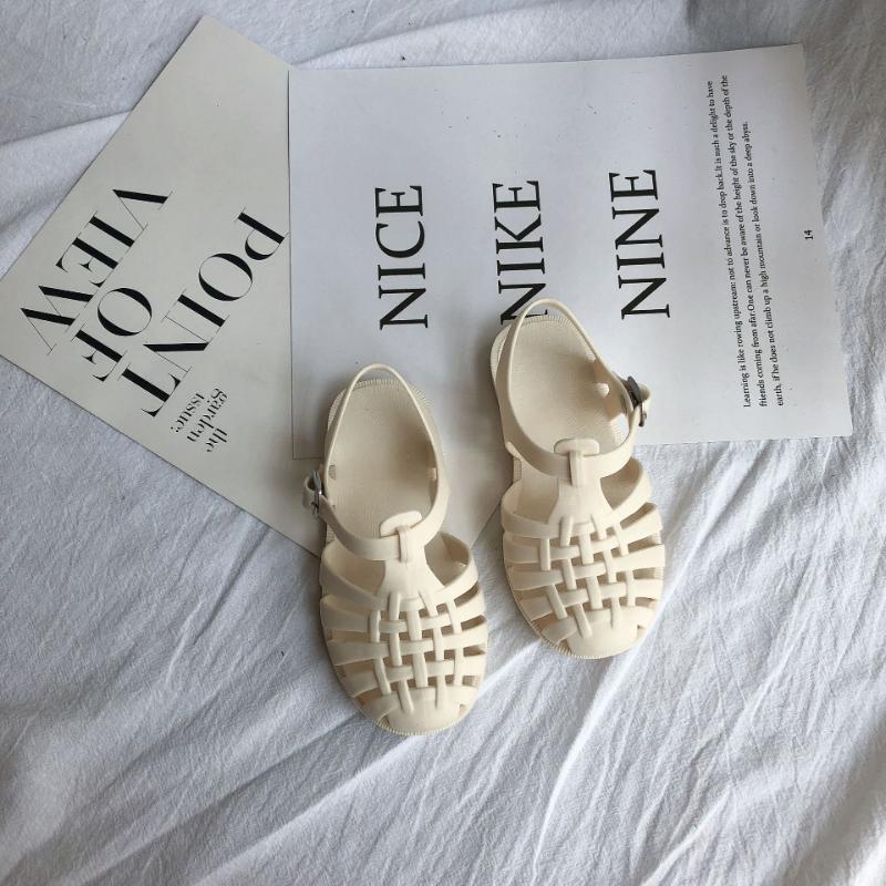 Kids Shoes Summer Sandals Baby Girls Toddler Soft Non-slip Princess Shoes Kids Candy Jelly Beach Shoes Boys Casual Roman Sandals