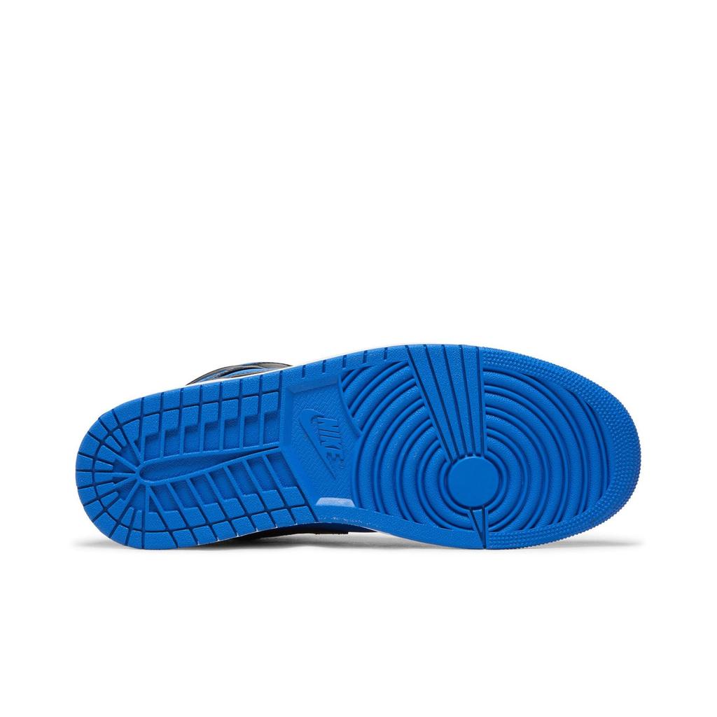 Air Jordan 1 Mid 'Black Royal Blue' (Unisex) Black / Royal Blue / Black / White Vintage Basketball Shoes DQ8426 042