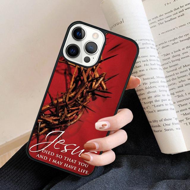 Christian Jesus The Cross Phone Case Back Cover for iPhone 17 Air 16 15 14 13 11 12 Pro Max Plus Fundas Coque