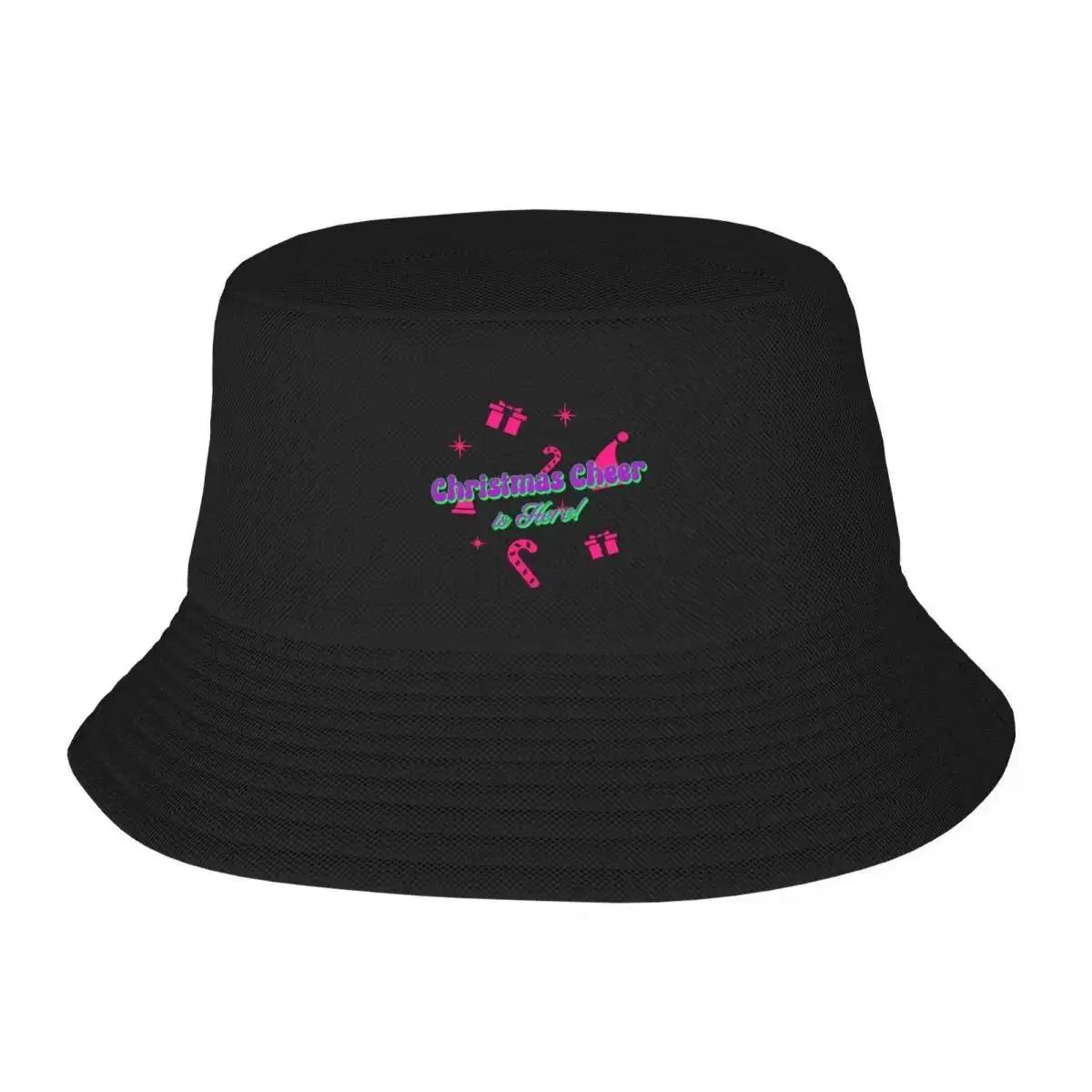 Christmas Cheer is Here Bucket Hat Tactical Caps sun hat Womens Hat Unisexs