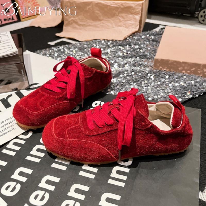 Fashion Flats Sport Shoes Casual Sneakers Woman Summer Loafers 2025 Trend Lace-Up Running Shoes Comfort Hiking Designer Zapatos De Mujer