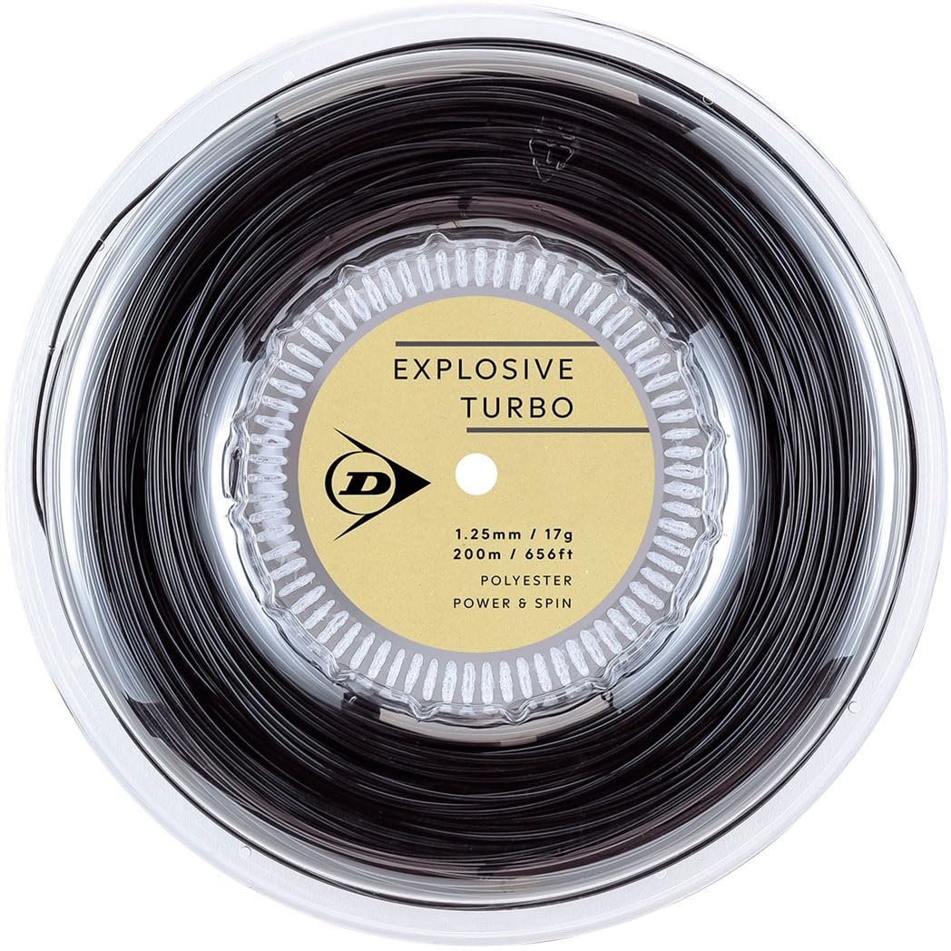 

Dunlop Explosive Turbo Tennis DSTA12041 String, 200m, Black, 1.25/17G, чорний