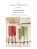 Pattumiera Premium ad Altezza per Casa e Aree Living - Grande Capacità, Design Elegante, Non Richiede Piegarsi, con Coperchio
