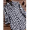 2026 Pure Cotton Plaid Collar Long Sleeved Retro Shirt for Women