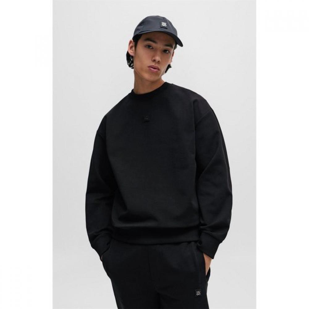 Hugo Relaxed Fit Stack Logo Sweatshirt Black 50509270001 L