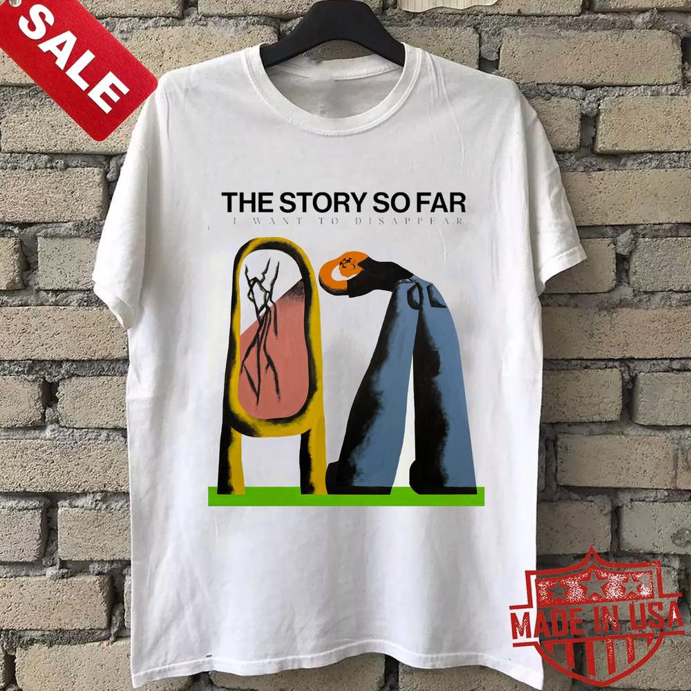 История до сих пор Я хочу исчезнуть Белая футболка Полный размер S-5XL Унисекс футболка XXXXL