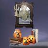 3D Halloween Decor Glow in The Dark Halloween Statue Halloween Ghost in The Mirror  Bar Home Decor