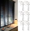 6Pcs Hexagonal Blinds Cord Control Head for Horizontal Blinds Hexagon Gear Hook Connection Window Curtain Rod Tilter