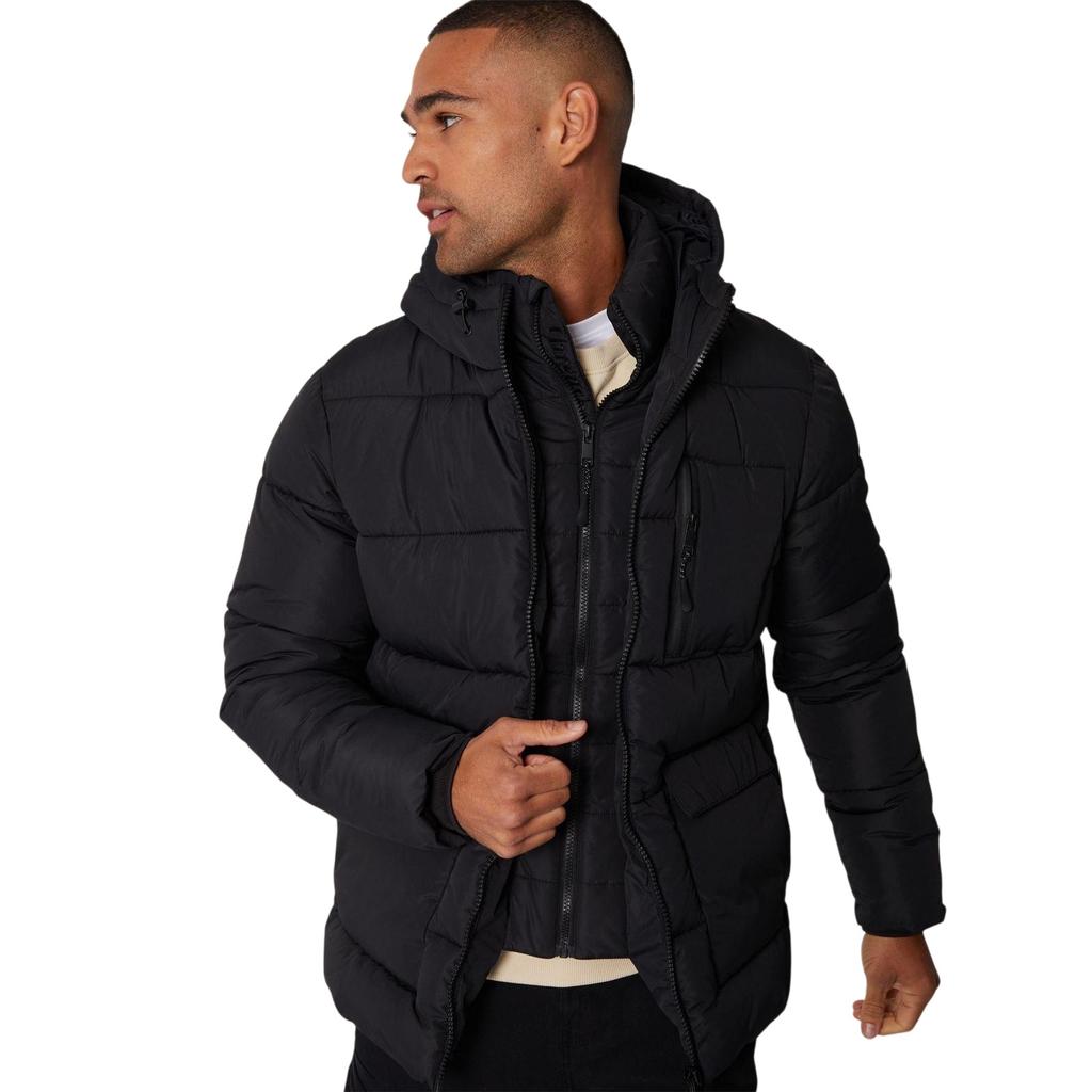Threadbare Mens Charleston Quilted Puffer Jacket