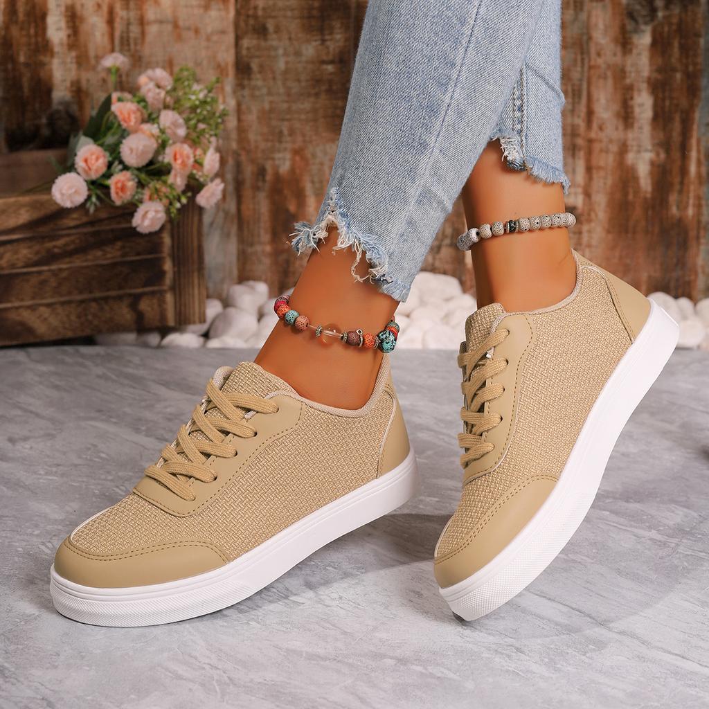 Fashion Fashion Women's Shoes Front Lace-up Women's Vulcanize Shoes Round Head New Plus Size Comfortable Casual Shoes Size 36-43