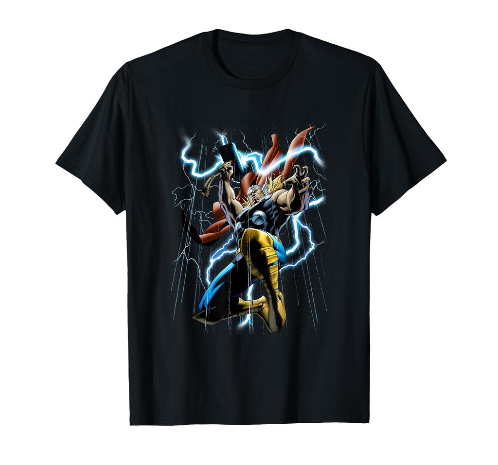 Marvel Comics Retro Classic Thunder & Lightning Mighty Thor T-Shirt