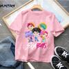 Kpop Demon Hunters Cartoon Tee Shirt Harajuku Cool Kids T-shirts Cotton Summer Tops Saja Boys Outfits Gift Baby Girl Boy Clothes