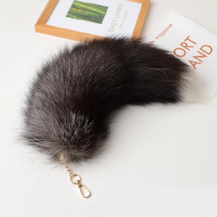 Imitation Furs Foxes Tail Pendant Toy Backpack Pendant Animal Tail Keychain