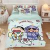 Cute Crayon Shin chan ,Microfibre Bedding Sets, Children's Bed Linen with Zip Room Decor Duvet Cover for Teenagers adult