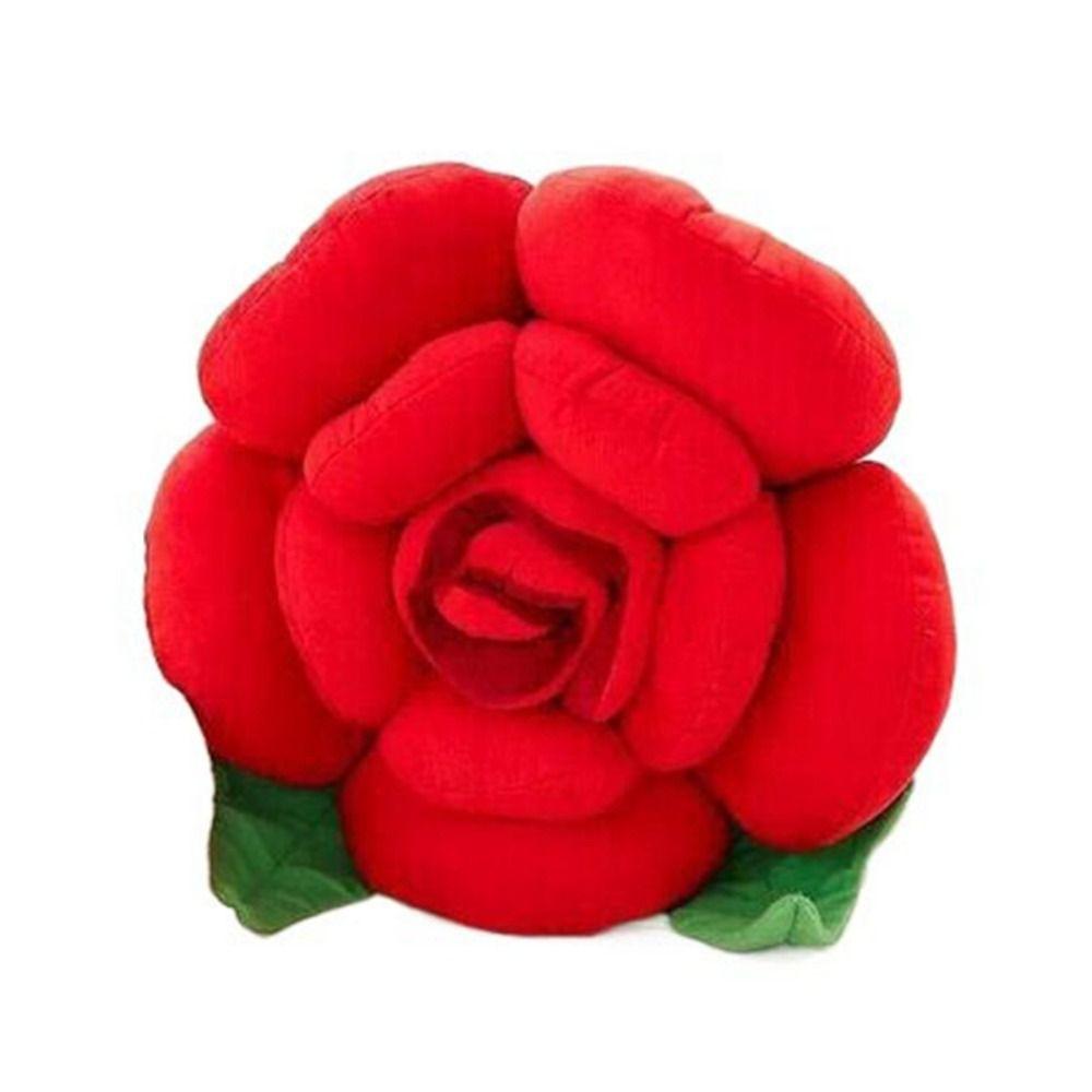 

INS Style Throw Pillows 3D Cushion Exquisite Rose Pillows Living Room/Office 15cm красный