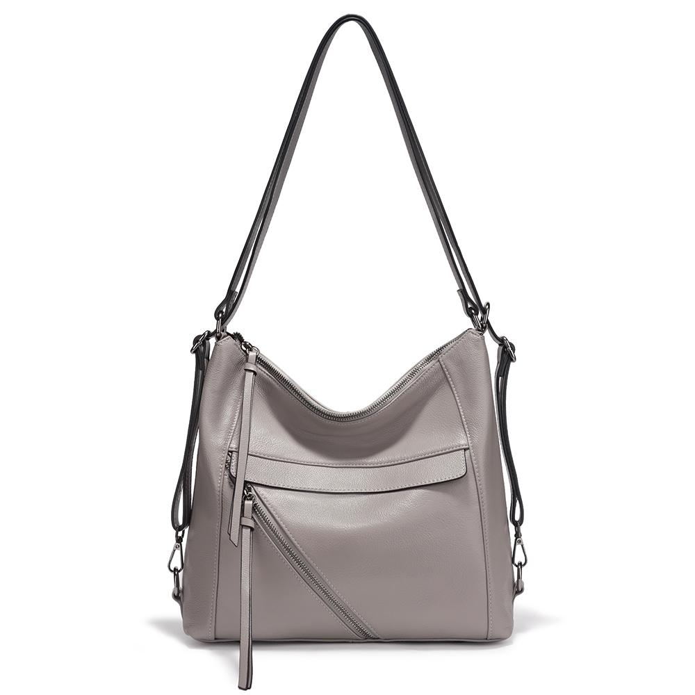 Zency Fashion Women Shoulder Bag 100% Genuine Leather Large Backpacks