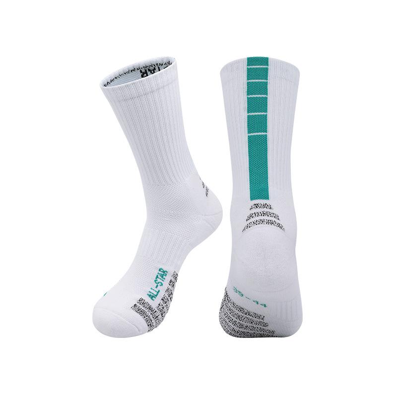 Summer Long Tube Towel Bottom Basketball Socks Men'S High Elastic Wear-Resistant Men'S Adult Sweat-Absorbing Sports Socks Youth