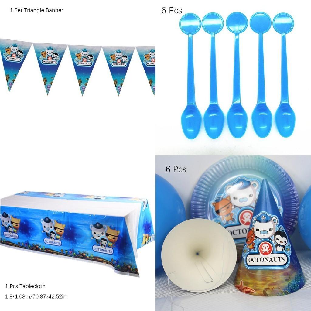 Colorful Octonauts Kids Birthday Party Supplies Set For A Joyful Celebration