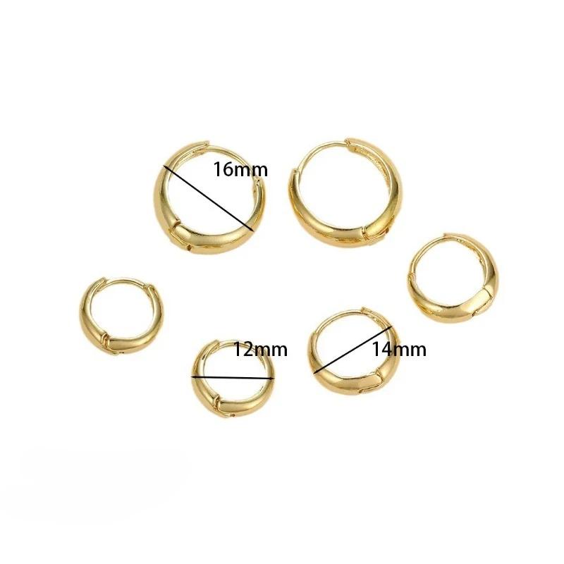 3 Pairs Small Gold Hoop Earrings Set for Women,  Plated Huggie Hoop Earrings for Multiple Piercing Dainty Hoop Earrings