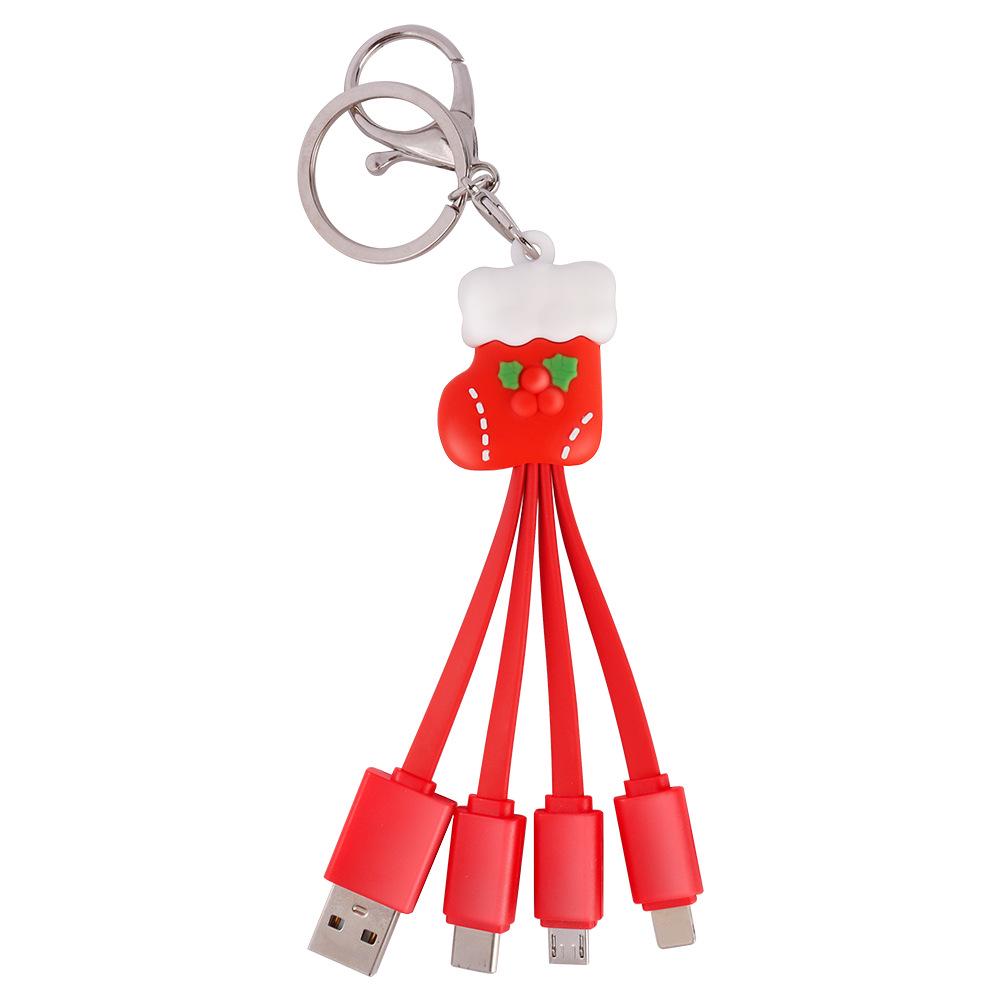 

Snowman Keychain 3-in-1 Charging Cable - Christmas Gift
