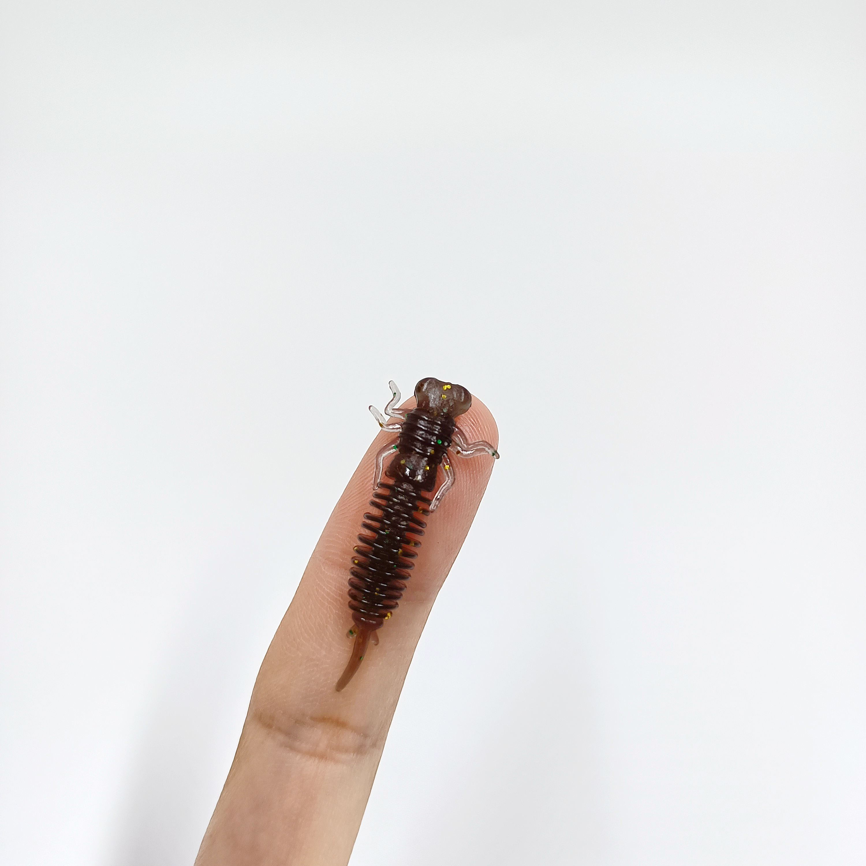 

DUODUOYU 10 шт. Мини-мягкие рыболовные приманки из ТПЭ 0,4 г/40 мм Искусственные силиконовые приманки для джиггинга окуня Бионическая приманка Личинка стрекозы Снасти чёрный