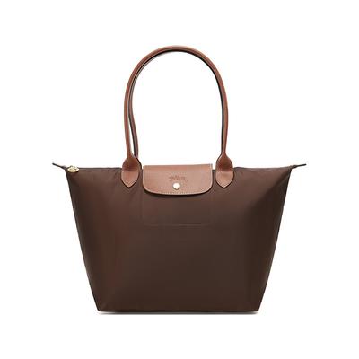 Longchamp Le Pliage Original Langgriff Faltbare Recycelter Canvas Knödeltasche Tragetasche Umhängetasche Damen Taschen Braun 1899089P81