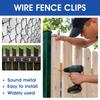 200 Set Stainless Steel Fence Wire Clamps Garden Durable Fasteners Fence Clips for 12-16 Gauge Welded Wire To Wood Metal