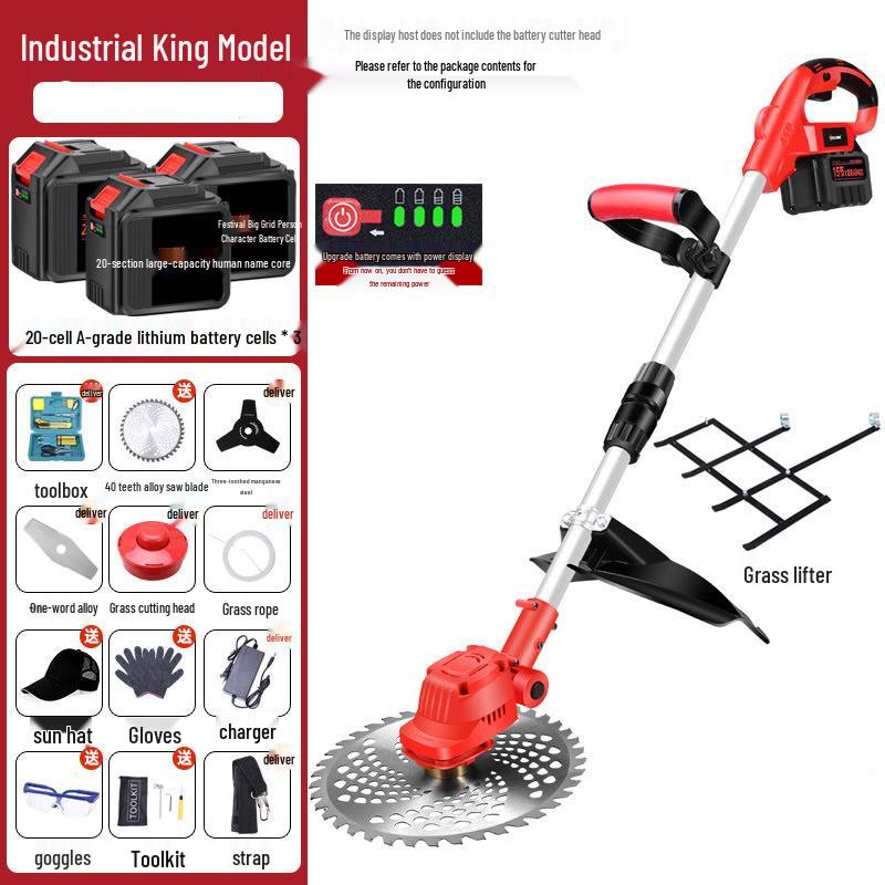 Taijufu Small Rechargeable Lithium Lawn Mower Kit CN plug (adapter included)