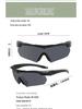 In-Stock Black CS Tactical Polarized Anti-UV Shooting Goggles - Windproof, Sandproof Outdoor Sunglasses.