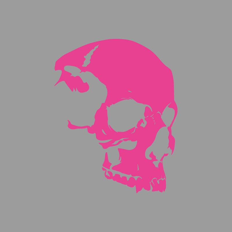 Craniu schelet cu textură avansată, modele aventură în aer liber, autocolante aventură în aer liber, decorațiuni cu tematică natură, vinil durabil