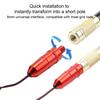 Net Head Adapter Fishing Rod Connector Built-in Unloading Spring Easy To Install Universal Portable Fishing Pole Connector
