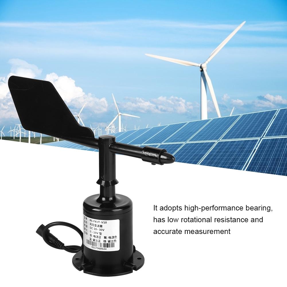 Wind Anemometer 0-10V 8 Directions Environmental Signal Output Polycarbonate Wind Speed Sensor Anemometer