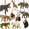 Feliz Navidad Calendario de Adviento Zoológico 2025, Calendario de Cuenta Atrás para Navidad de 24 Días con 24 Animales Diferentes, Cuenta Atrás Navideña de Vida Silvestre para Amantes de los Animales
