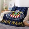 1PC Chivas Crest Fan Gear Custom Name Patterned Flannel Blanket Suitable For All Seasons For Home Decor Warmth And Comfort Gifts Holiday Present