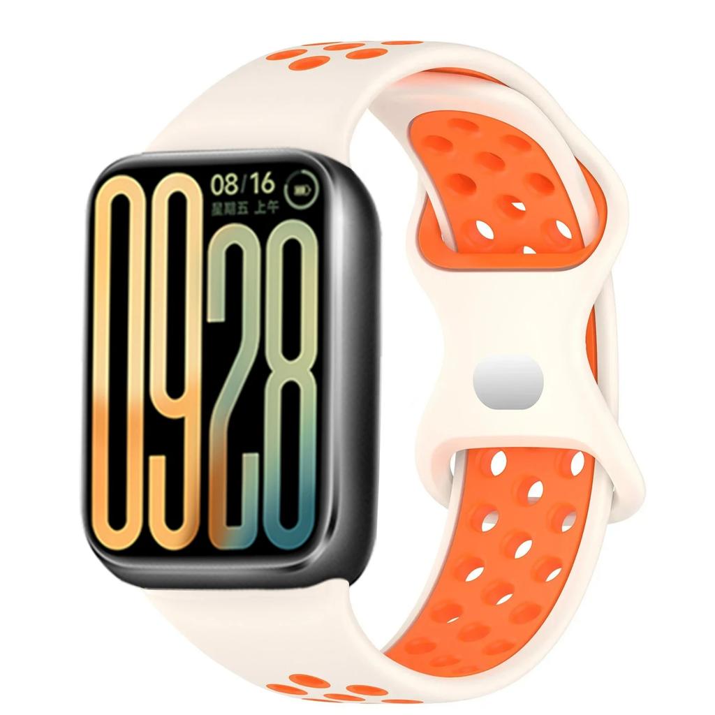 Soft Silicone Strap for Xiaomi Mi Band 8 Pro/9 Pro Sports Breathable Bracelet Wristband for Redmi Watch 6 5 4 Correa Accessorise