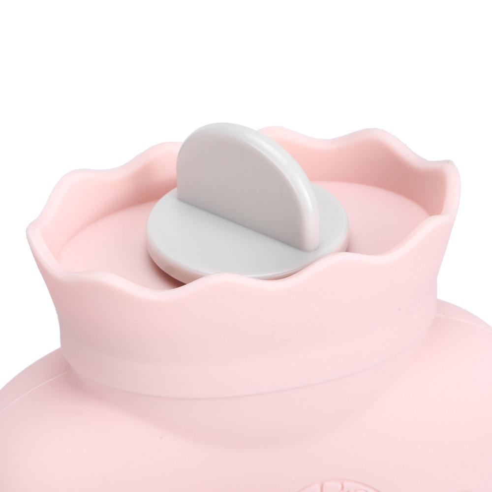 Durable Silicone Hot Water Bottle Mini Knitted Hand Warmer Fillable Leakproof Uterus Warmer Hand Warming