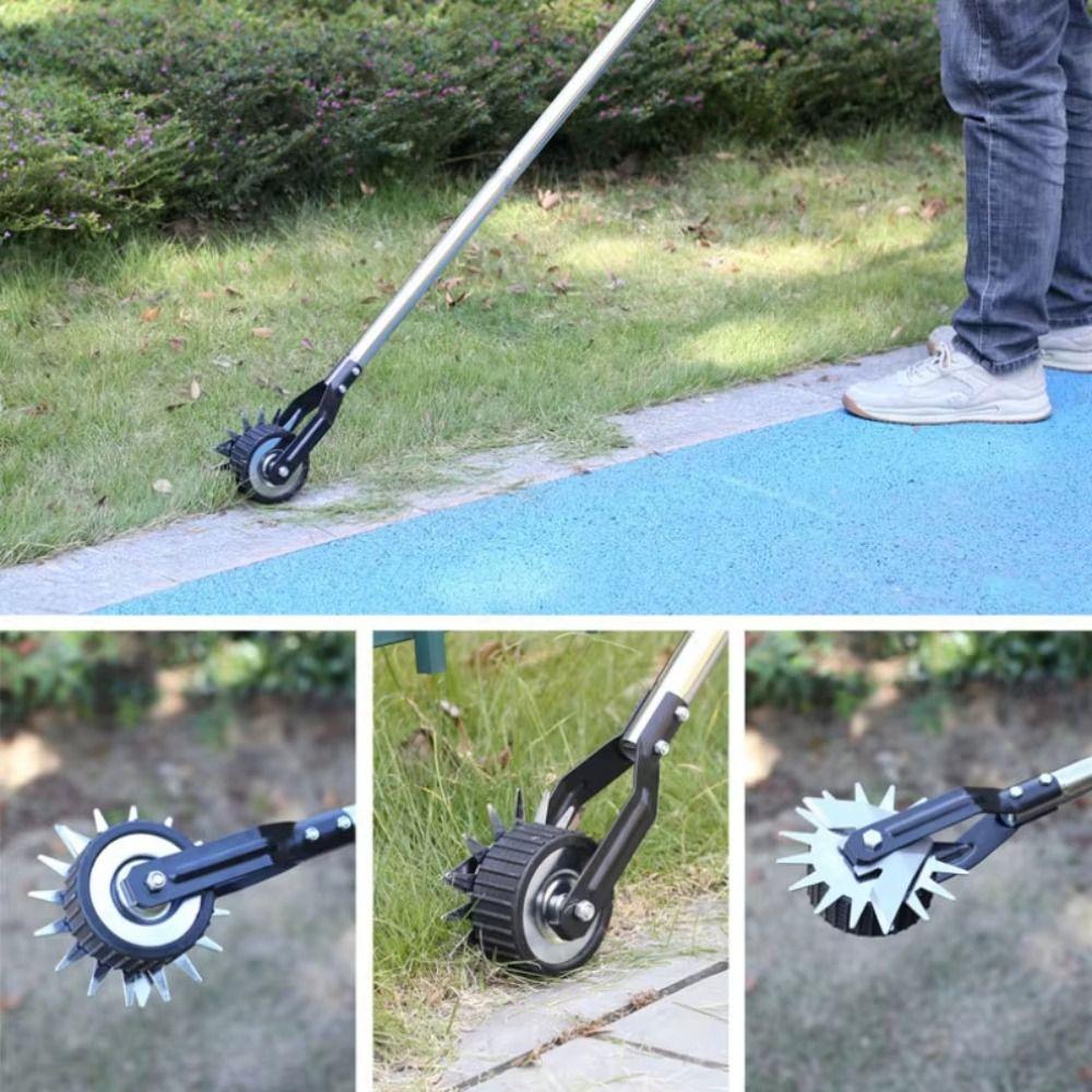 Adjustable Handle Garden Edging Tool Stainless Steel Grass Trimmer Lawn Edger  Lawn Maintenance
