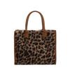 Versatile Soft Shopper Tote Cow Print Large Capacity Handbag New Plush Tote Bag  Travel