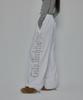 Gillaakaibeu Side Cross Logo Sweatpants_White