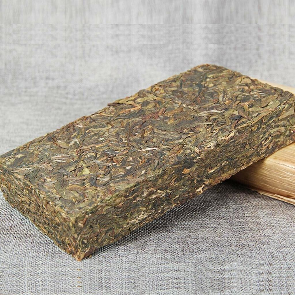 500g Puerh Raw Tea Brick Golden Leaf Bingdao Ancient Tree Candy Sweet Tea Yunnan