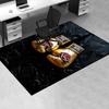 Golden Boxing Gloves with Rose Design Chair Mat Office Carpet, Oversized Rug for Home Decor, Gift, Suitable for Bedroom, Living Room, Various Rooms