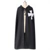 Medieval Cosplay Cape Halloween Costume, Medieval Cosplay Cloak Cosplay Cape Costume Hospitaller Hooded Cloak