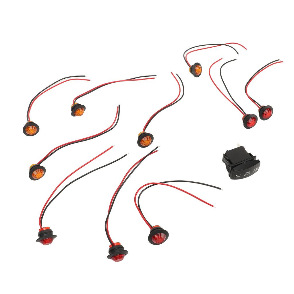 Turn Signal Rocker Switch ATV UTV Turn Signal Flasher Relay Harness Replacement for Polaris Ranger RZR DC12V