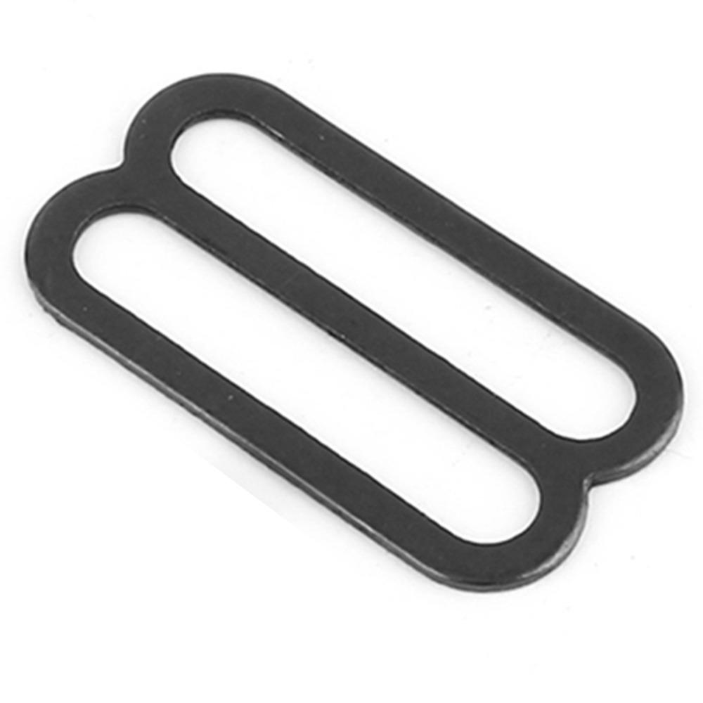 50 Set Silver Bow Tie Clips Black Bow Tie Hardware Thin Hook Fastener Necktie Strap