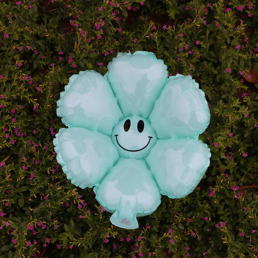 Wind White Little Daisy Balloon Egg Flower Chrysanthemum Birthday Arrangement Smiley Face Sun Flower Balloon